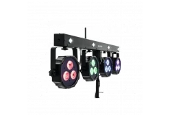 Eurolite LED KLS-170 Световой комплект, 4 прожектор, 3х9  Вт., RGB