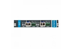 Kramer F676-OUT2-F16/STANDALONE Модуль с 2 оптическими выходами для передачи сигнала HDMI и RS-232, совместим с модулями SFP+. Модули  OSP-MM1 поставляются в комплекте; поддержка 4К60 4:2:0